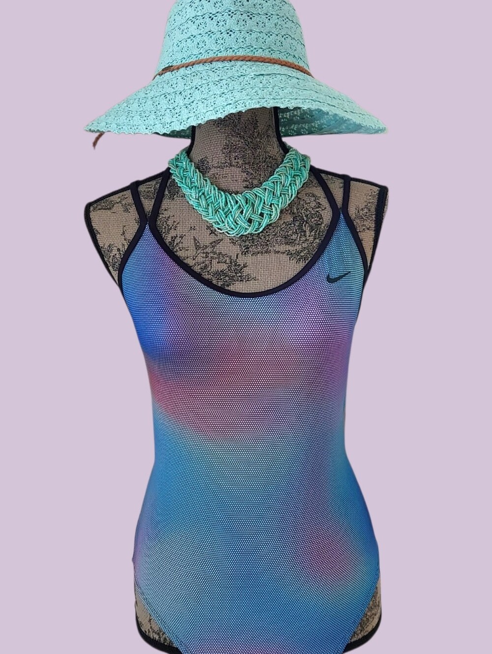 NIKE One Piece Swimsuit Crossback Psycho Small NEW